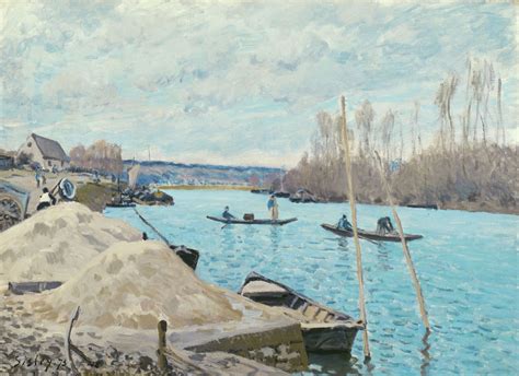 Alfred Sisley The Seine At Port Marly Piles Of Sand 1933 Replikka Art