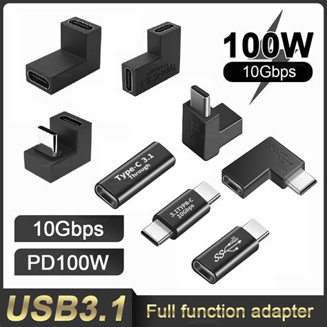 USB 3 1 tip C adaptörü kadın erkek dönüştürücü 10 Gbps USB C şarj Data