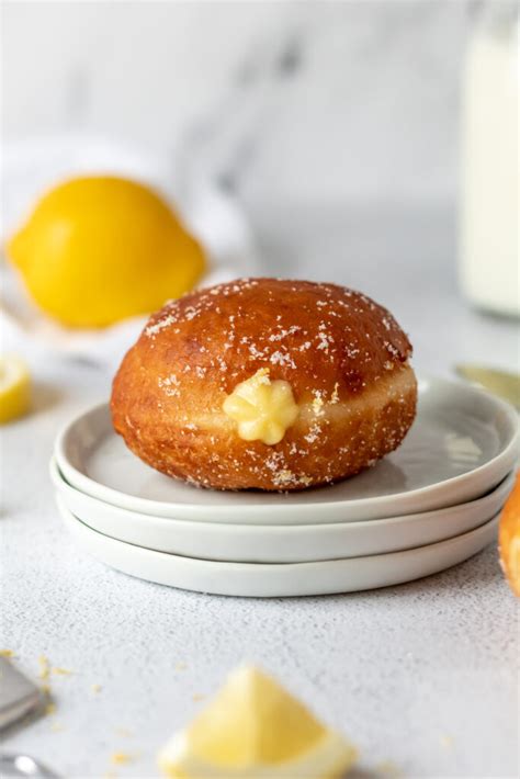 Lemon Filled Donuts Parsley And Icing