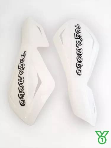 Cubre Puños Universales Moto Handguards Enduro Cross Blancos