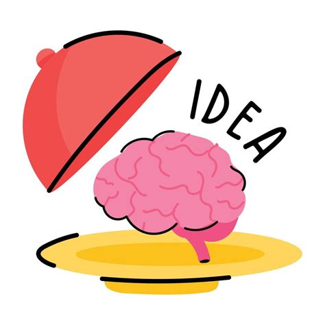 Get A Glimpse Of Brain Idea Animated Sticker Vector Art At