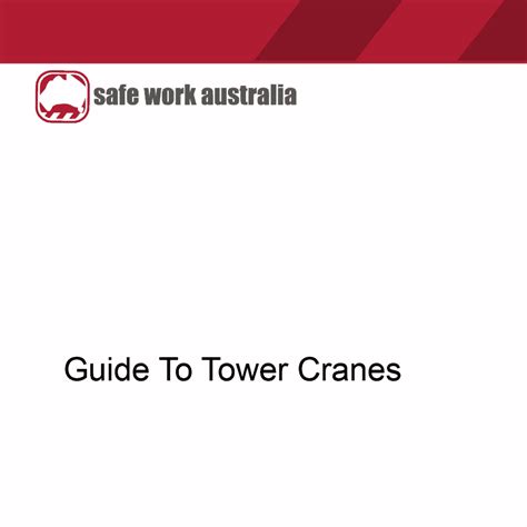 Guide To Tower Cranes Construction Files