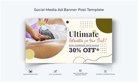 Premium Vector Spa Salon Facebook Ad Banner Template