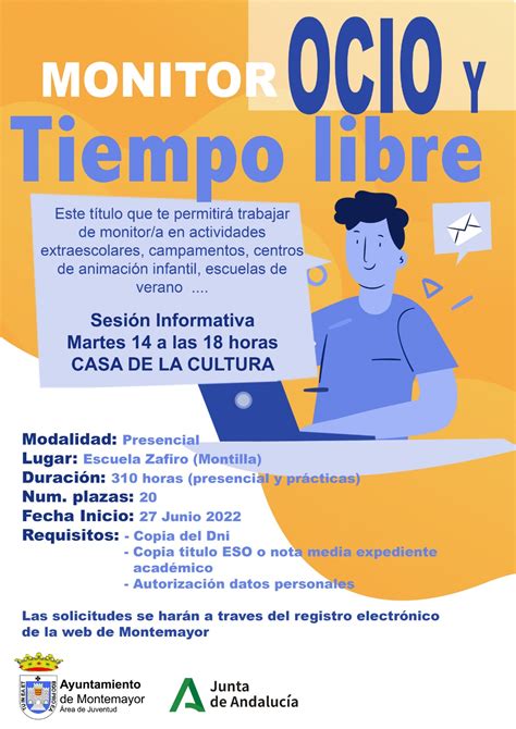 Curso Monitor De Ocio Y Tiempo Libre Ayuntamiento De Montemayor