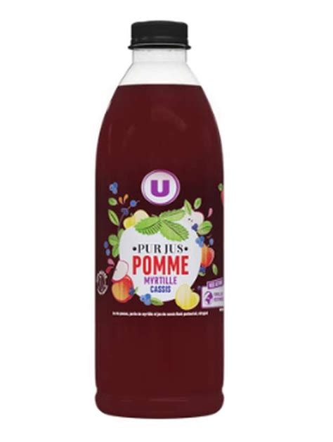 Pur Jus De Pomme Myrtille Cassis U L La Belle Vie Courses En