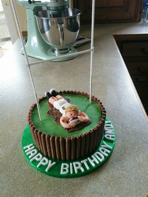 Pin By Soomin Marshall On Cakes Rugby Cake Sport Cakes 18th
