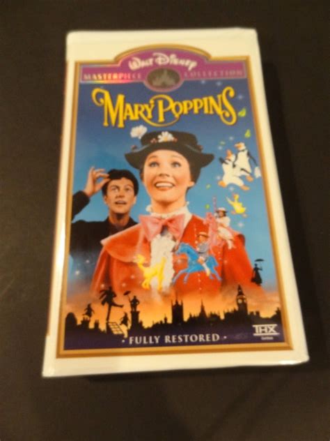 Mary Poppins Walt Disney Vhs Tape Masterpiece Collection Fully Restored