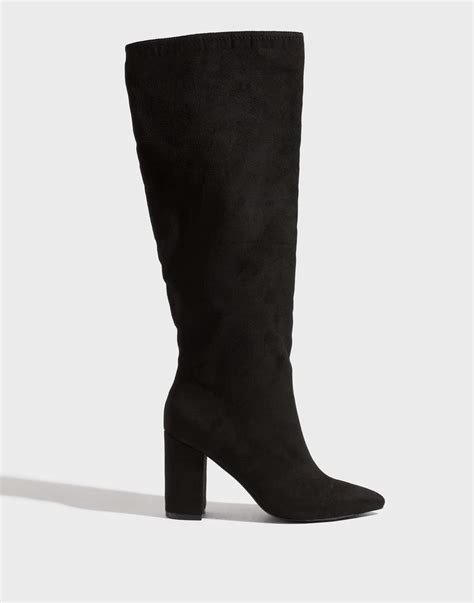 Buy Nelly Wide Knee High Boot Black