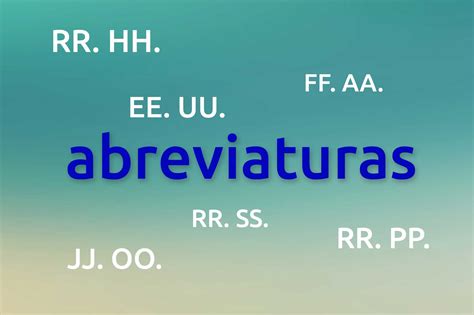 El plural de las abreviaturas las abreviaturas dobles Corrección