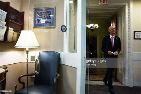 U S Sen Rick Scott Arrives At A News Conference At The U S Capitol