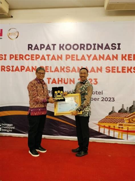 Manajemen ASN Terbaik Pemkab Wajo Raih Terbaik I BKN Award 2023 Di