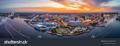 Norfolk Virginia Usa Downtown City Skyline Stock Photo 2303040773 ...