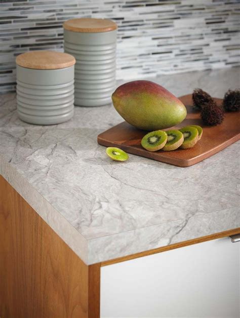 Paired With A Beautiful Black And White Glass Tile Backsplash Formica