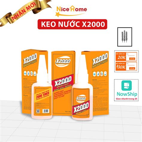 Keo dán X2000 siêu dính keo dán đa năng dán được tất cả các vật liệu