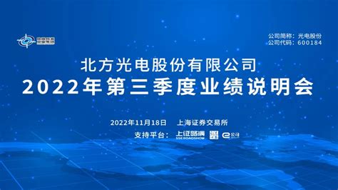 光电股份2022年第三季度业绩说明会