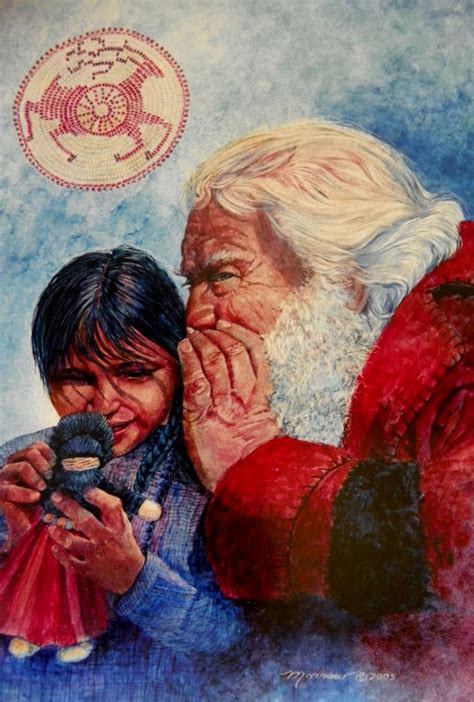 Santa S Secret Original Painting On Clay Board By Kathy Morrow