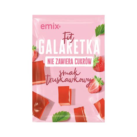 Emix Fit Galaretka Bez Cukru O Smaku Truskawkowym 25 G Inna Marka