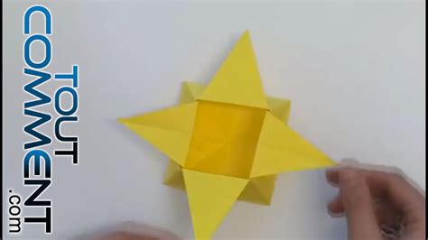 Tuto Origami boîte en forme d étoile YouTube