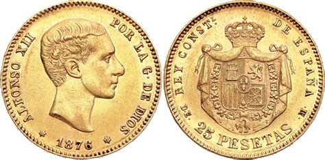 Pesetas Alphonse Xii Jeune Espagne Numista