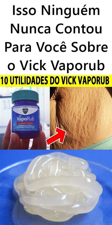 Isso Ninguém Nunca Contou Para Você Sobre o Vick Vaporub vick vaporub