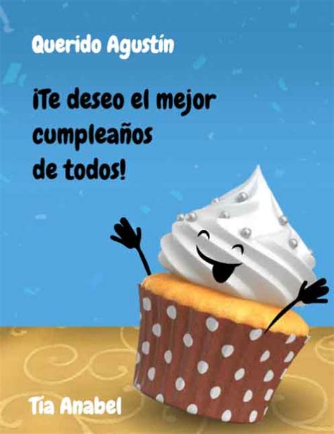 Tarjeta Para Imprimir De Cumplea Os Cupcake Correomagico