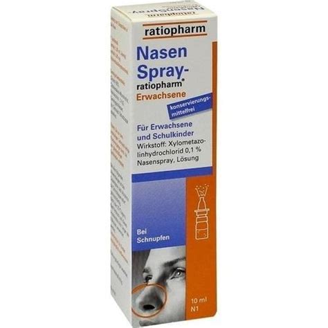 NASENSPRAY Ratiopharm Erwachsene Kons Frei 10ml PZN 999831 EBay