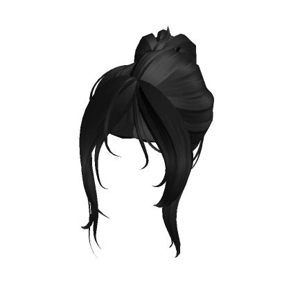 High Messy Bun Black Roblox Item Rolimon S