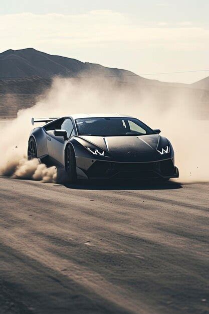 Premium AI Image | Lamborghini huracon drifting