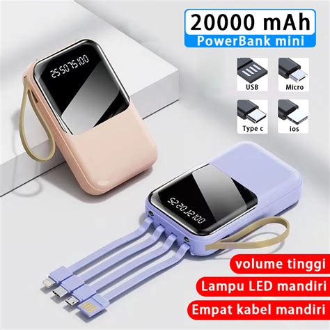 Jual Powerbank Mah Mini Size With Usb Fast Charging Lightweight