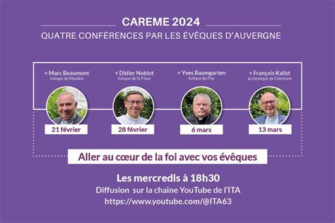 Conferences De Careme Avec Les Eveques Dauvergne Paroisse Saint