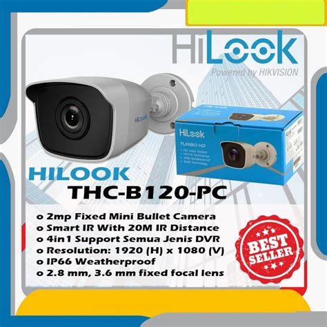 Jual KAMERA CCTV HILOOK 2MP OUTDOOR THC B120 PC Shopee Indonesia