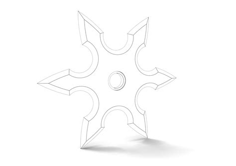 Shuriken Ninja 3d Model Turbosquid 1460158