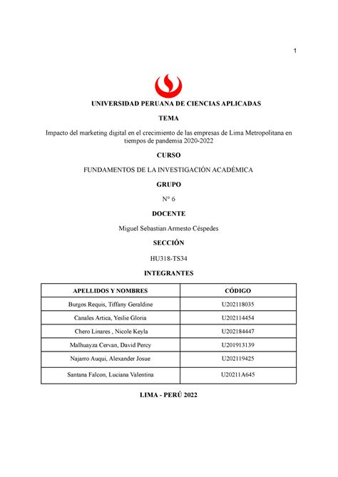 Ta1 Fia Trabajo Académico De Fundamentos De La Investigación