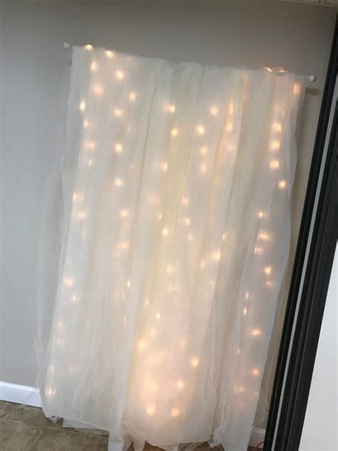 Diy Lit Tulle Backdrop Six Clever Sisters