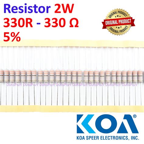 Jual Resistor Ohm Watt Original Koa W R High Quality