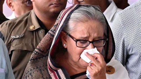 Bangladesh Pm Sheikh Hasina Resigns Lands At Ghaziabads Hindon Air