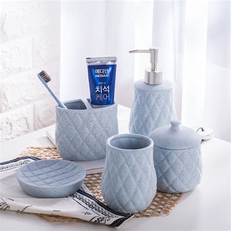 5 Items In 1 Set Keramische Sanitair Badkamer Luxe Grandado