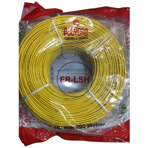 Polycab 200mts Frls Wires Yellow House Wire Wire Size 49 OFF