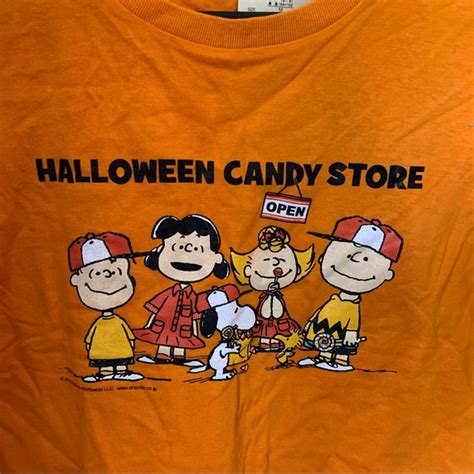 Peanuts Tops Peanuts Orange Halloween Snoopy Friends Tshirt Poshmark