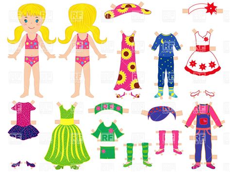 Paper Doll Vector At Collection Of Paper Doll Vector Free For Personal Use