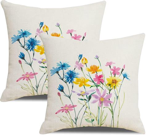 Onway Spring Throw Pillow Covers 12x20 Set Of 2 Farmhouse