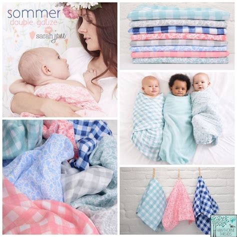 Sarah Jane Sommer Double Gauze Sarah Jane Fabric Baby Sewing