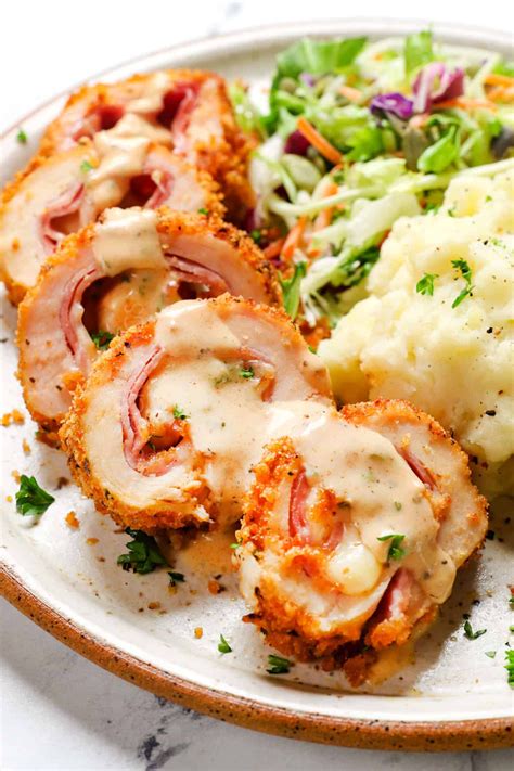 Easy Sheet Pan Chicken Cordon Bleu Dijon Cream Sauce Artofit