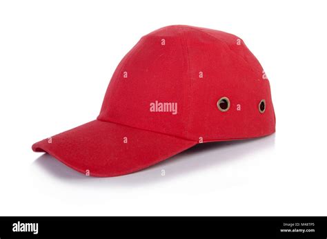 Red Baseball Cap Isolated On The White Background Stock Photo Alamy