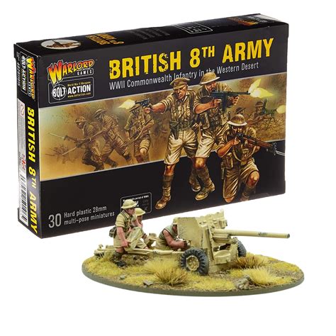 Buy Wargames Delivered Bolt Action Miniatures 8th Army 6 Pounder Atg