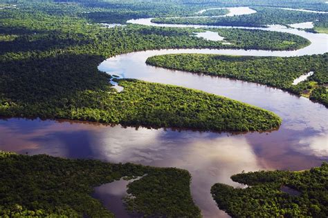 Peru Amazonas Nanay Fluss Biegung Landschaft Luftaufnahme Geo