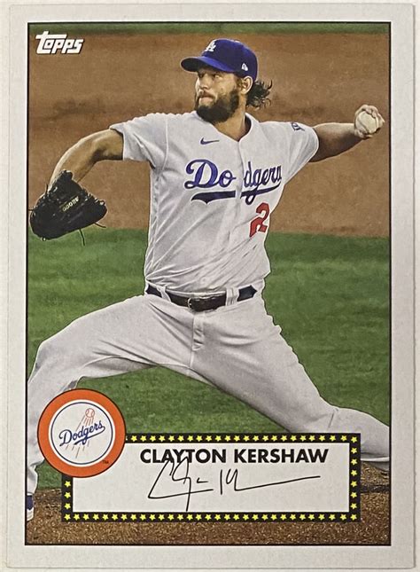 Clayton Kershaw Topps Los Angeles Dodgers Baseball Retro Redux