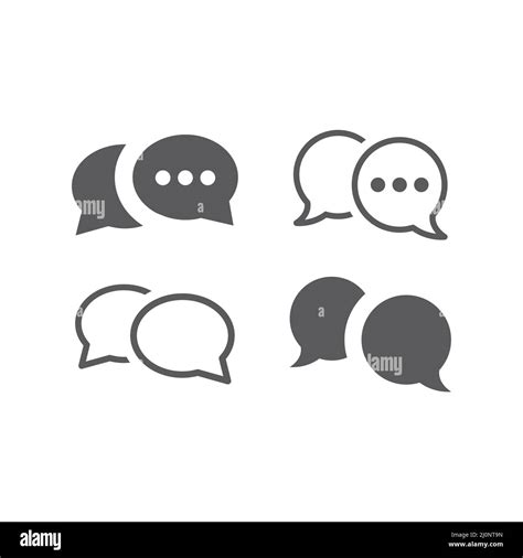 Bubble Communication Dialog Pictogram Vector Banque De Photographies Et