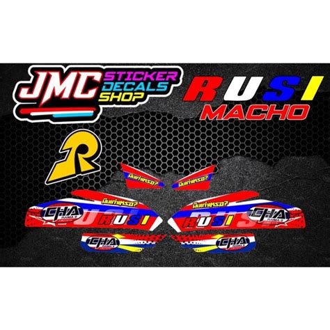 Explosive Models Rusi Macho Decals Printed Laminated Quality Sticker