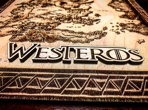 Game Of Thrones 3d Westeros Map Etsy